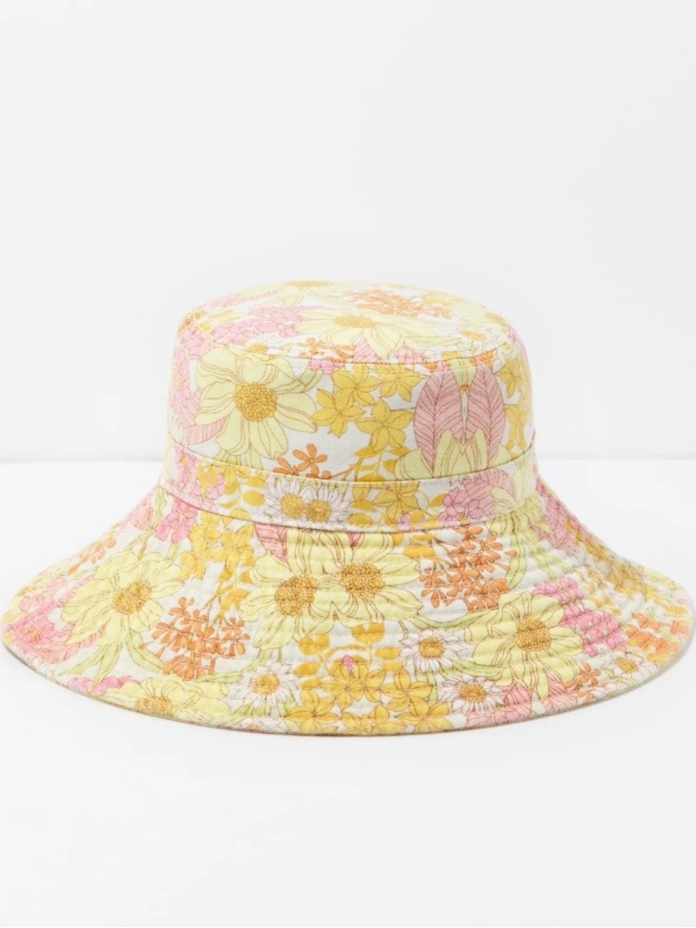 American Eagle Outfitters Floral Bucket Hat - Pink, Yellow, Orange